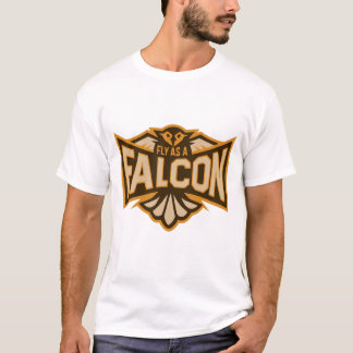 Vlieg als een valk sepia t-shirt