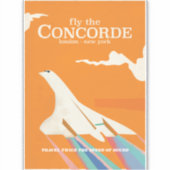 Vlieg de Concorde Sticker (Voorkant)