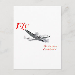 Vlieg de Lockheed Constellatie Briefkaart