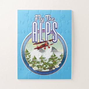Vlieg door de Alpen Legpuzzel
