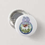 Vlieg door de Alpen Ronde Button 3,2 Cm (Voorkant /achterkant)