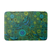 Vlieg een libel op smaragdgroen badmat (Voorkant)