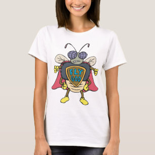 Vlieg God Superheld Vliegt Insect Karakter T-shirt