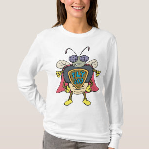 Vlieg God Superheld Vliegt Insect Karakter T-shirt
