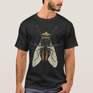 Vlieg Grappig Insect Dier Lui Doe-Het-Zelf Gemakke T-shirt
