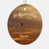 Vlieg gratis gepersonaliseerd keramisch ornament (Links)