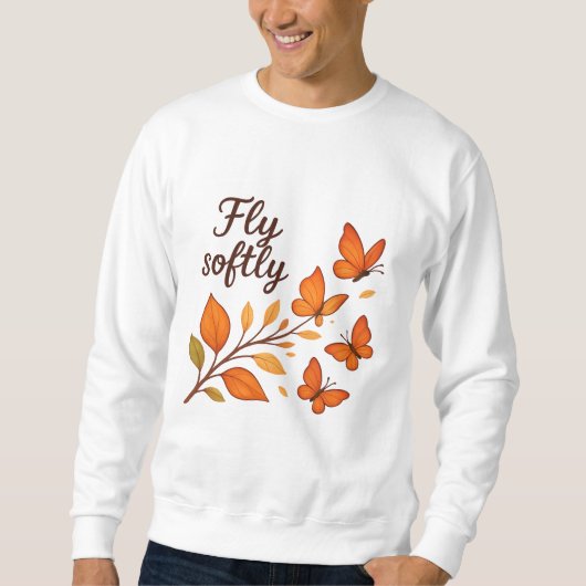Vlieg het sweatshirt van Softly Mannen (Voorkant)