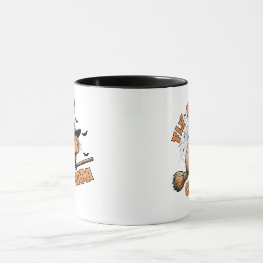 Vlieg High Capybara Halloween Mok (Midden)