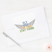 VLIEG HOGE aangepaste stickers (Envelop)