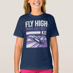 Vlieg hoog - trotse luchtmacht Kind T-shirt