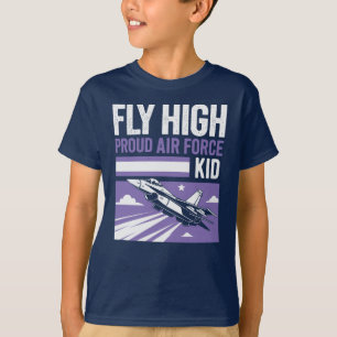 Vlieg hoog - trotse luchtmacht Kind T-shirt