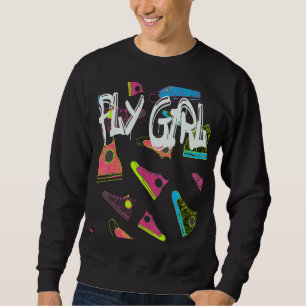 Vlieg Meisje 80s 90s B Meisje Oud School Hip Hop 4 Trui