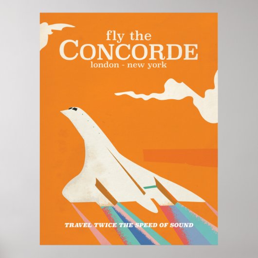 Vlieg met de Concorde Poster (Voorkant)