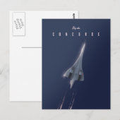 Vlieg met de Concorde Reisposter Briefkaart (Voorkant / Achterkant)