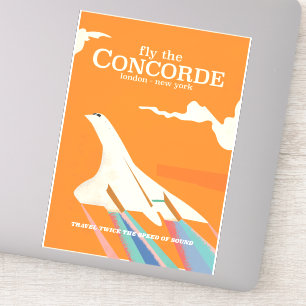 Vlieg met de Concorde Sticker