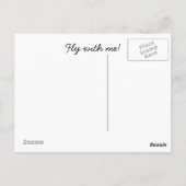 Vlieg met mij briefkaart (Achterkant)