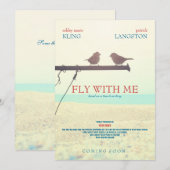 Vlieg met mij - Weddenschap Kaart (Voorkant / Achterkant)