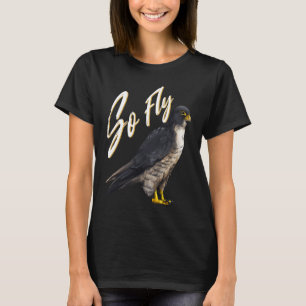 Vlieg met slechtvalkvogels voor ornithologen t-shirt