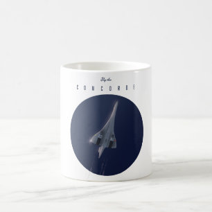 Vlieg naar de Concorde Travel poster Koffiemok