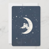 Vlieg naar de Moon Soulmate Ghosts Wedding Kaart (Achterkant)