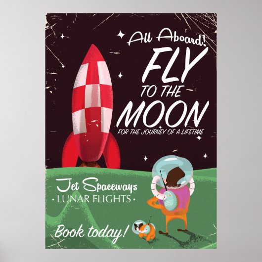 Vlieg naar het maan Poster. Poster (Voorkant)