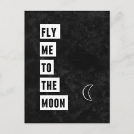 Vlieg naar het Moon Briefkaart