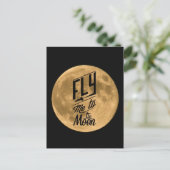 Vlieg naar het Moon Briefkaart (Staand voorkant)