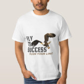 VLIEG NAAR SUCCES, DRUK UW GRENS T-SHIRT (Voorkant)