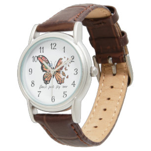 Vlieg niet alleen vlinder horloge