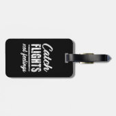 Vlieg niet op een grappig bagagelabel (Achterkant horizontaal)