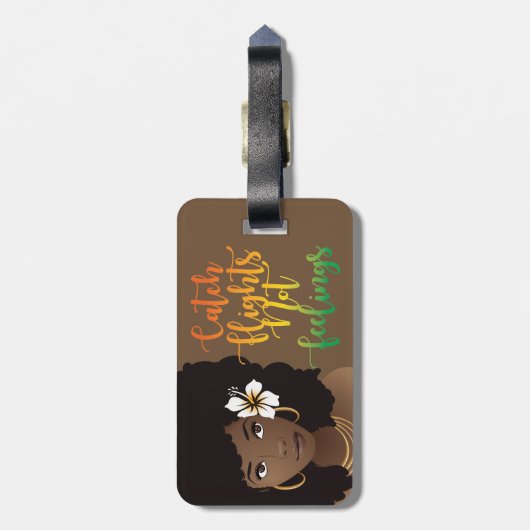 Vlieg niet-vleugelvliegtuigen, ventilator in haar bagagelabel (Achterkant verticaal)