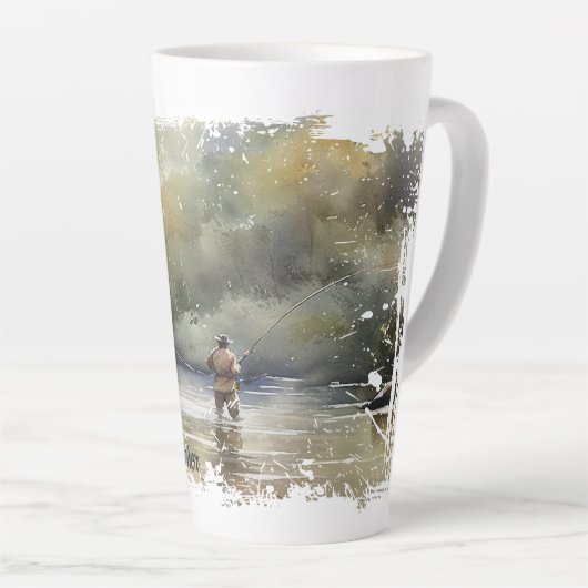 Vlieg noodlijdend latte mok (Rechterhoek)