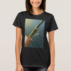 Vlieg op hengel t-shirt