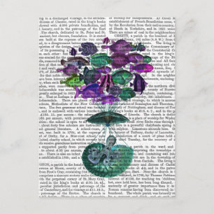 Vlieg van de luchtballon van de vis briefkaart