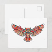 Vlieg van de uil briefkaart (Voorkant / Achterkant)