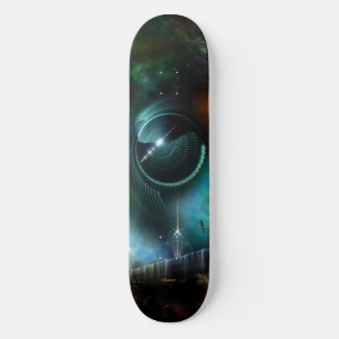 Vlieg van het corbius Fractal Art Skateboard