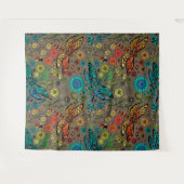 Vlieg, vlieg dragonvlieg op bruin wandkleed (Voorkant (horizontaal))