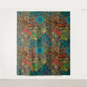 Vlieg, vlieg dragonvlieg op bruin wandkleed (Voorkant)