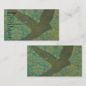 Vlieg, vogel op  digitale kunst visitekaartje (Voorkant / Achterkant)