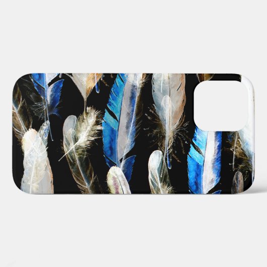 Vlieg Waterverf veren: naadloze achtergrond Case-Mate iPhone Case (Achterkant (horizontaal))