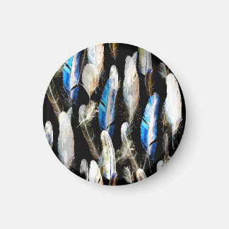 Vlieg Waterverf veren: naadloze achtergrond Magneet