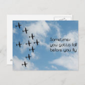 Vlieg weg Kaart (Voorkant / Achterkant)