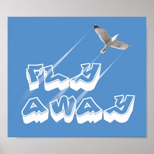 Vlieg weg poster (Voorkant)