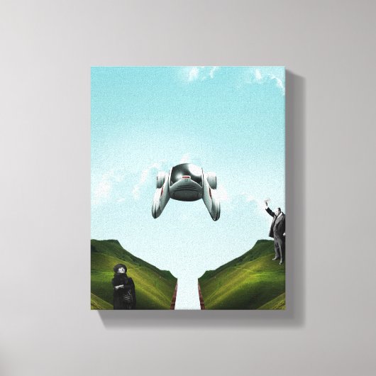 vliegauto canvas afdruk (Voorkant)
