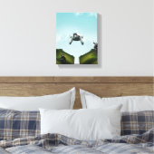 vliegauto canvas afdruk (Insitu (Slaapkamer))