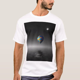 Vliegballon selectieve minimalistische fotografie t-shirt