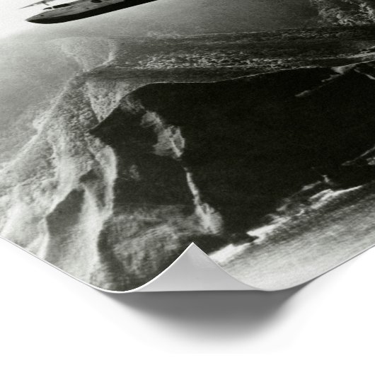 Vliegboot Passagier Vliegtuig boven Hawaï Poster (Hoek)