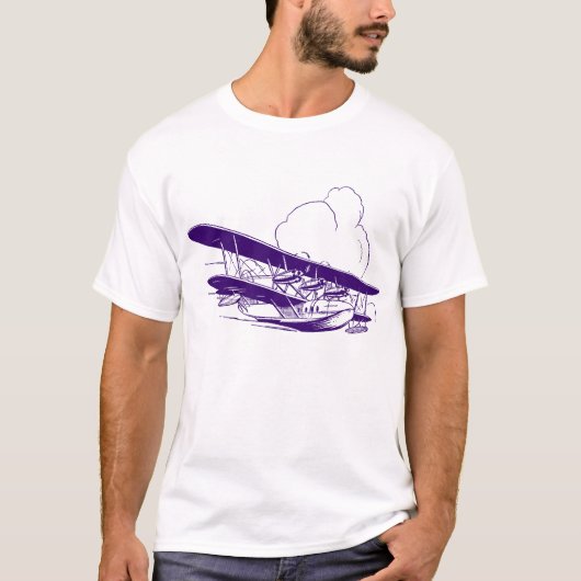 vliegboot t-shirt (Voorkant)