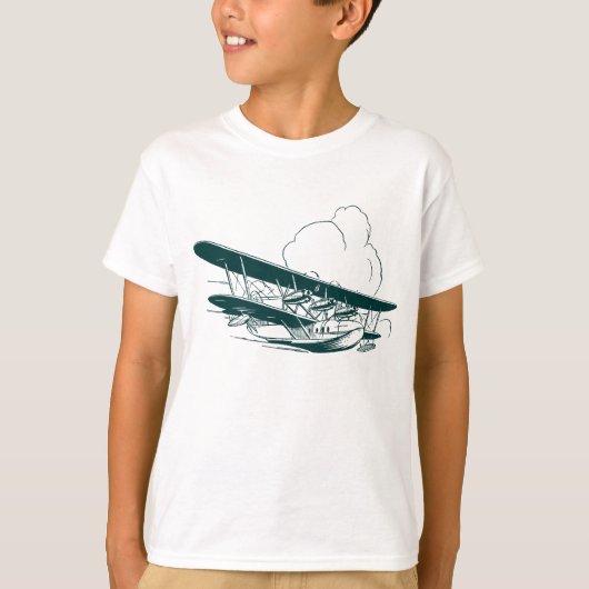 vliegboot t-shirt (Voorkant)