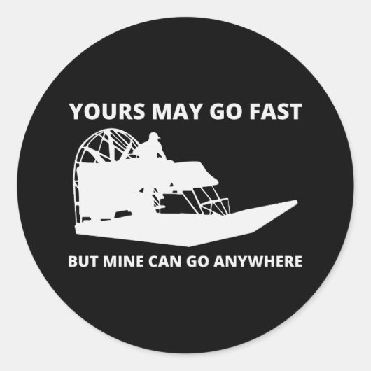 Vliegboot Vliegboot Vliegboot Vliegboot Moeboot Ronde Sticker (Voorkant)